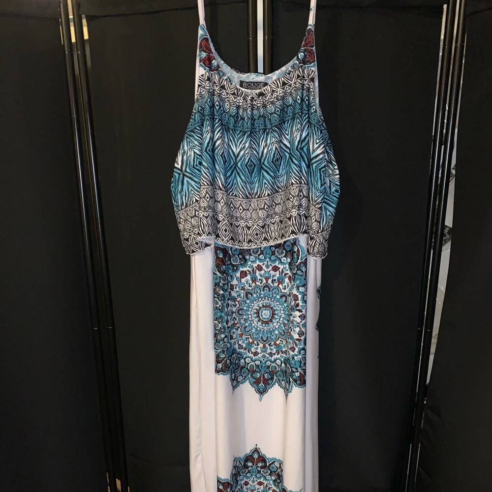 Colorful Spaghetti Strap Summer Dress!